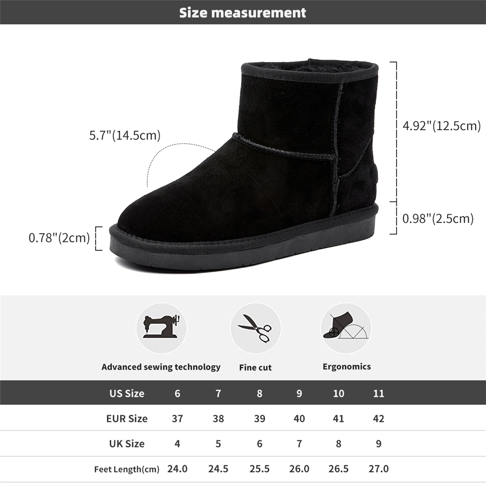 Wholesale Hot Color Winter Warm Boots Fashion Real Wool Fashion High Bow Women&prime; S Snow Boots Hot Sale Products