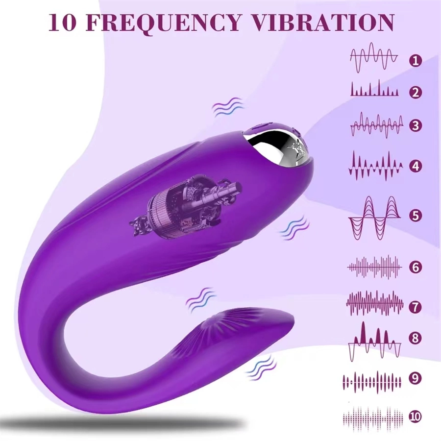 Wholesale Clitoris Masturbator Vibrating Sex Product for Couples Vagina Massage Female U Shape Dildo Vibrator for Woman